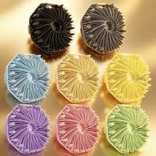 Silicone Body Scrub Brush, Silicone Loofah, Upgraded Super Exfoliating Bath Brush With Non-Slip Handle Strap, Silicone Body Polishing Brush For Shower, Also Suitable For Pet Bath Brush - Multicolor - View 11