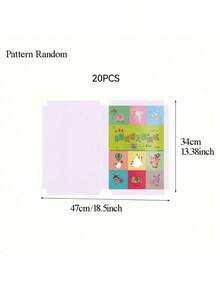 [Pre-Cut Self-Adhesive Book Covers] Self-Adhesive Book Covers, Suitable For Books With Cover Sizes 13.3*18.5 Inches/11.8*16.93 Inches/9.84*13.38 Inches, Dust-Proof Book Covers, Back To School Supplies, Pre-Cut Book Covers (Random Pattern) - Clear - View 12