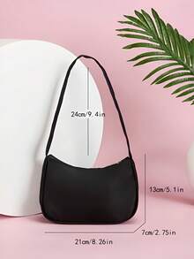 1pc Mini Personalized Back To School Shoulder Bag, Versatile Cute Bow Theme Print, Zipper Closure Nylon Material, Handheld, Suitable For School, Commuting, Shopping, Outdoor Travel, Daily Use. Birthday Gift. - Multicolor - View 10