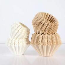 100/200pcs Coffee Filter Paper Drip Coffee Filter Paper Pour Over Coffee Filter Paper Cake Bowl Shape Coffee Filter Paper Back To School - Multicolor - View 10