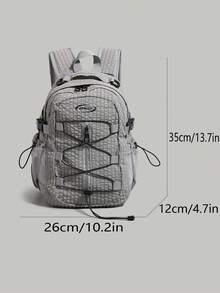 Lightweight Backpack, Perfect Balance Between Urban Commute And Outdoor Hiking, Multi-Pocket Functional Design, Versatile Backpack. Spacious Main Compartment Can Easily Accommodate Laptop And Daily Essentials; Front Equipped With Convenient Zipper Pocket For Storing Phone, Keys And Other Small Items. Whether For Daily Commute, Campus Classes, Weekend Outings Or Short-Distance Hiking, This Backpack Combining Aesthetics And Functionality Can Be Your Reliable Assistant. - Multicolor - View 5