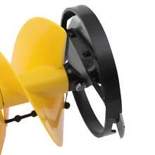 XIANXUS Cordless Ice Drill Auger 8" Scoop Chipper Universal Drill Adapter+Extension Rod - Yellow and Black - View 3