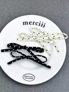 10pcs/Set College Style Bow Hair Clips, Vintage Academic Aesthetic, Low Saturation Soft Tones, Minimalist Fashion Hair Accessories - Suitable For Teens And Girls, Perfect For Daily Wear, Dates, School, Vacation, Beach, Parties, Holidays, Gifts, Graduation Season - Multicolor - View 5