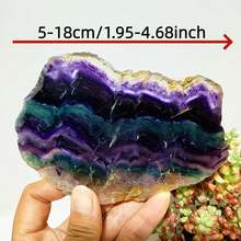 1pc Natural Crystal Stone Slice, Rainbow Multicolor Crystal Stone, Bohemian Style Meditation Stone, Home Decor, Ideal Gift For Her, Crafts And Jewelry Making, Christmas, Birthday Crystal Gift - Multicolor - View 4