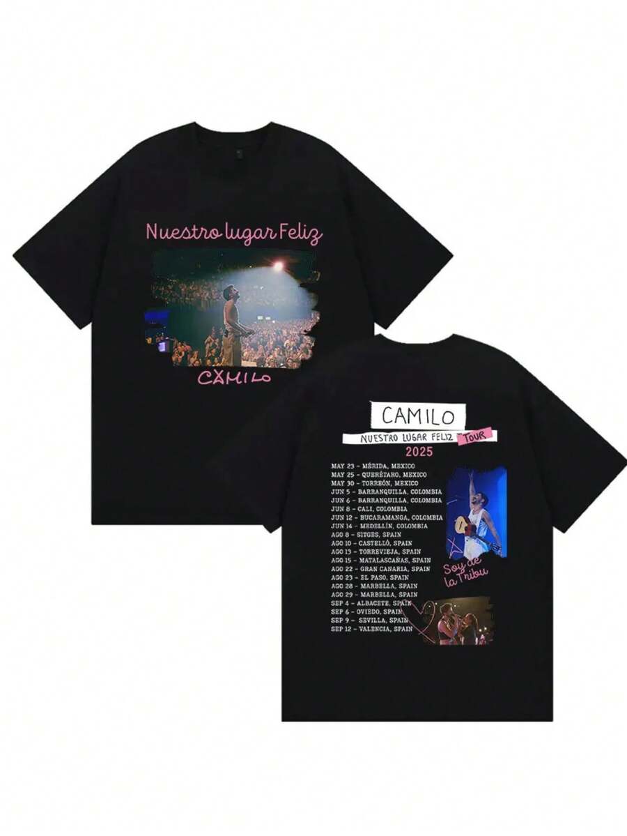 Men T-Shirts - 黑色 - 查看 1