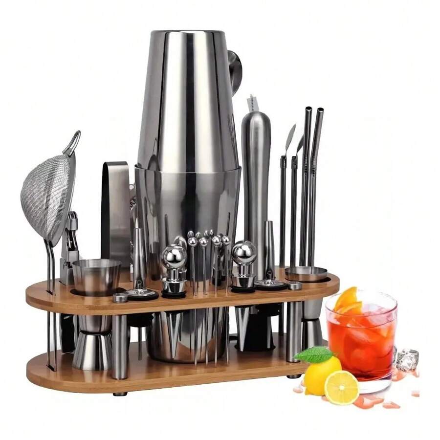Cocktail Bar Utensils Kit 23 Pieces 750ml Boston Shaker - View 1