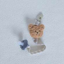 1pc Fabric Teddy Bear Pacifier Clip Baby Teether Chew Doll Lanyard - Bear Plush Toy Pacifier Chain - View 7