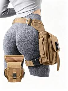 Motorcycle Riding Leg Bag/Body Bag, Multi-Functional Storage For Mobile Phone And Personal Items, Lightweight Design, Zipper Closure, Adjustable Shoulder Strap. - Multicolor - View 3