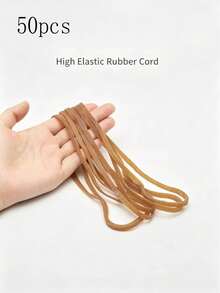 20pcs/50pcs Extra Long High Elasticity Rubber Bands, Natural Rubber Office Packing Bundling Bands, Suitable For Office, School And Home Organization - Perfect For Securing Trash Cans, Folders, Documents - Rubber Band - View 13