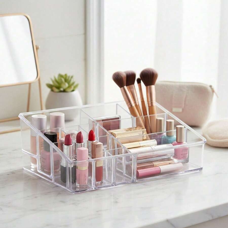 Organizador De Maquiagem E Acessórios Compacto - Multicolorido - Visão 1