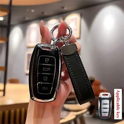 1 Pieza Funda de Llave de Coche de TPU con Llavero Adecuada para Great Wall para Haval Jolion 2022 H6 H7 H4 H9 F5 F7 F7X F7H H2S para Accesorios GMW Dargo