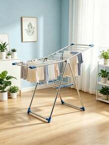 Foldable Clothes Drying Rack, Indoor/Outdoor Space-Saving Laundry Stand, Portable Airer For Towels, Socks & Garments, Ideal For Balcony, Bathroom, Laundry Room & Apartment Use - View 10