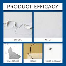 Wall Repair Paste, Stain Cover-Up Repair Agent, Wall Paint Peeling, Moisture-Proof, Wall Paint Crack Repair Paste - B - View 7
