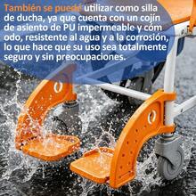 Silla De Ruedas 4 En 1 Para Multifuncional Con Freno De Mano - Naranja - Ver 7