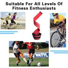 Weightlifting Support Belt, Fitness Deadlift Anti-Slip Grip Straps, Barbell Pull-Up Anti-Slip Wrist Wraps - Multicolor - View 2