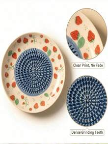 1pc Ceramic Garlic Grinder, Made Of Durable Reusable Ceramic Material, Multi-Functional And Efficient, Suitable For Grinding Garlic, Ginger, Horseradish And Other Ingredients, Practical Kitchen Tool, Suitable For Daily Cooking, Easy To Clean And Store - Multicolor - View 3