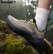Timberland New Men's Outdoor Hiking Lightweight Anti-Slip Wear-Resistant Breathable Sports Casual Hiking Climbing Shoes - Light Gray-green/brown - View 2