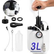 Car Bleed Oil Bottle Tool Pressure Brake Clutch Fluid Bleeder Bleeding Kit 3L And Brake Fluid Bleeder With Extractor And Refill Bottle For European Models Vehicle Maintenance - A - View 1