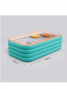Inflatable Swimming Pool - Made Of Thick PVC Material, Suitable For Bathing And Relaxation, Foldable, Great For Outdoor Garden Entertainment And Summer Parties, Durable Design - Available In Multiple Models - A - View 19