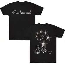 Camiseta Halsey I Was Hypnotized, camiseta de algodón estampada de Halsey, moda, para mujeres y hombres, vintage, manga corta, ropa urbana, camiseta gráfica, ropa de hombre, top de hombre, c - Noir - Ver 1
