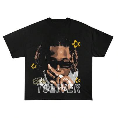 Don Toliver Big Face T-Shirt Garment Dyed Tee Don Toliver Merch Rap Graphic Tee Streetwear Shirt Hip Hop Tour Shirt