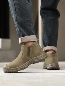 GUYISA Professional Anti-Crush Anti-Puncture Safety Shoes, Welder Series Anti-Slip All-Season Men's Functional Shoes - Brown - View 5