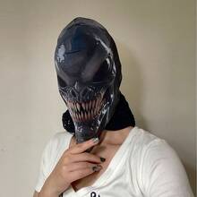 1 pieza Máscara de calavera 3D realista - Adecuada para fiestas - Diadema elástica y transpirable - Máscara de malla cómoda, accesorio de disfraz de Halloween, diseño con tema de terror, opción ideal para eventos de Halloween y cosplay - Multicolor - Ver 21