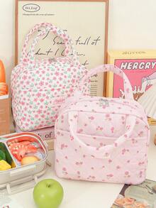 1pc Ins-Style Insulated Lunch Bag For Women, Multi-Functional Storage Bag, A Must-Have For Travel And Picnics, Large Capacity, Compact And Portable, Suitable For Office, Travel, Picnics, School And Other Occasions. - Multicolor - View 5