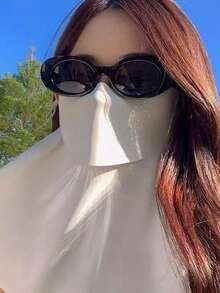 1/2件組：女款防紫外線3D面罩，採用網格拼接與人體工學3D剪裁設計，適合騎行與夏季戶外活動 - 彩色 - 查看 3