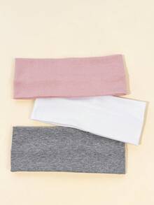 3 piezas de diademas de punto de unicolor para mujer - Conjunto de tres piezas multicolor - Ver 4
