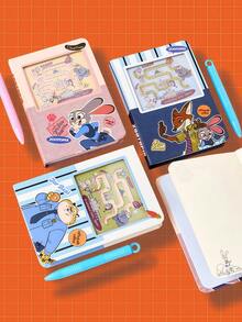 Cuaderno de Laberinto Divertido de Disney Zootopia, Adecuado para Estudiantes de Todos los Niveles, Trabajadores de Oficina, Personas que Realizan Exámenes, Entusiastas de Planificadores, Registradores de Campo, Toma de Notas en el Aula, Actas de Oficina, Resolución de Problemas, Creación de Planificadores, Registro de Campo, Planificación Diaria, Artículos de Papelería, Escuela, Aula, Uso Doméstico, Vacaciones, Cumpleaños, Fiesta, Opción de Regalo de Año Nuevo - Multicolor - Ver 2