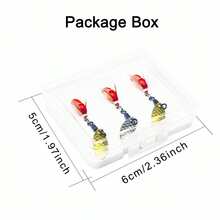 9Pcs-3Boxes Bundle Fly Fishing Flies Sequin Bait(3Pcs/Box-StylesA+3Pcs/Box-StylesB+3Pcs/Box-StylesC)Wet Flies Bait Flies For Flishing Trout/Carp Fishing Lure (With Flies Box) - Multicolor - View 7