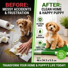 Pet Training Pad Indoor Dog Toilet Tray Artificial Grass Reusable Puppy Potty Training System Easy Clean - View 2