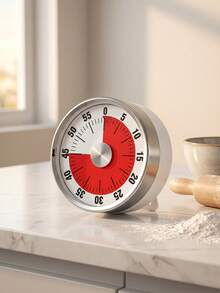 Mechanical Timer, Kitchen Timer. Magnetic Back, Stand Timer. 1-55 Minutes Countdown. Twist Timer. No Battery Required, Countdown Alarm. Mechanical Movement, Durable And Long-Lasting. Suitable For Baking Enthusiasts, Housewives, Chefs, Students And Fitness Enthusiasts, Applicable For Kitchen Cooking, Exam Timing, Facial Mask, Pomodoro Technique And More - Multicolor - View 5