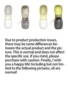 New Outdoor Pet Water Bottle, Multi-Function Pet Water Cup, Portable Pet Drinking Bottle, Suitable For Dogs & Cats Outdoor Drinking, Outdoor Camping Pet Water Dispenser - Multicolor - View 10