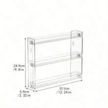 1pc Doll Storage Rack, Doll Display Stand, Wall-Mounted 3-Tier Storage Rack, Portable Display Stand, Transparent Plastic Material, Detachable, Suitable For Bedroom Living Room Storage, Multi-Functional Storage Rack - Multicolor - View 9