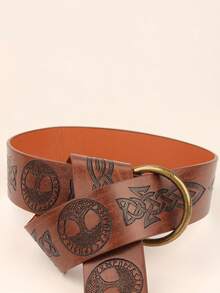 Medieval Viking Vintage Tactical Cosplay Costume Accessories Stage Props Belt For Men And Women - Burnt Orange - View 5