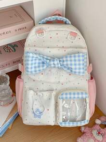 Ransel Pasangan Multifungsi Kapasitas Besar Nyaman Minimalis Elegan untuk Musim Kembali ke Sekolah yang Baru (Tidak Termasuk Aksesoris) - MultiWarna - View 11