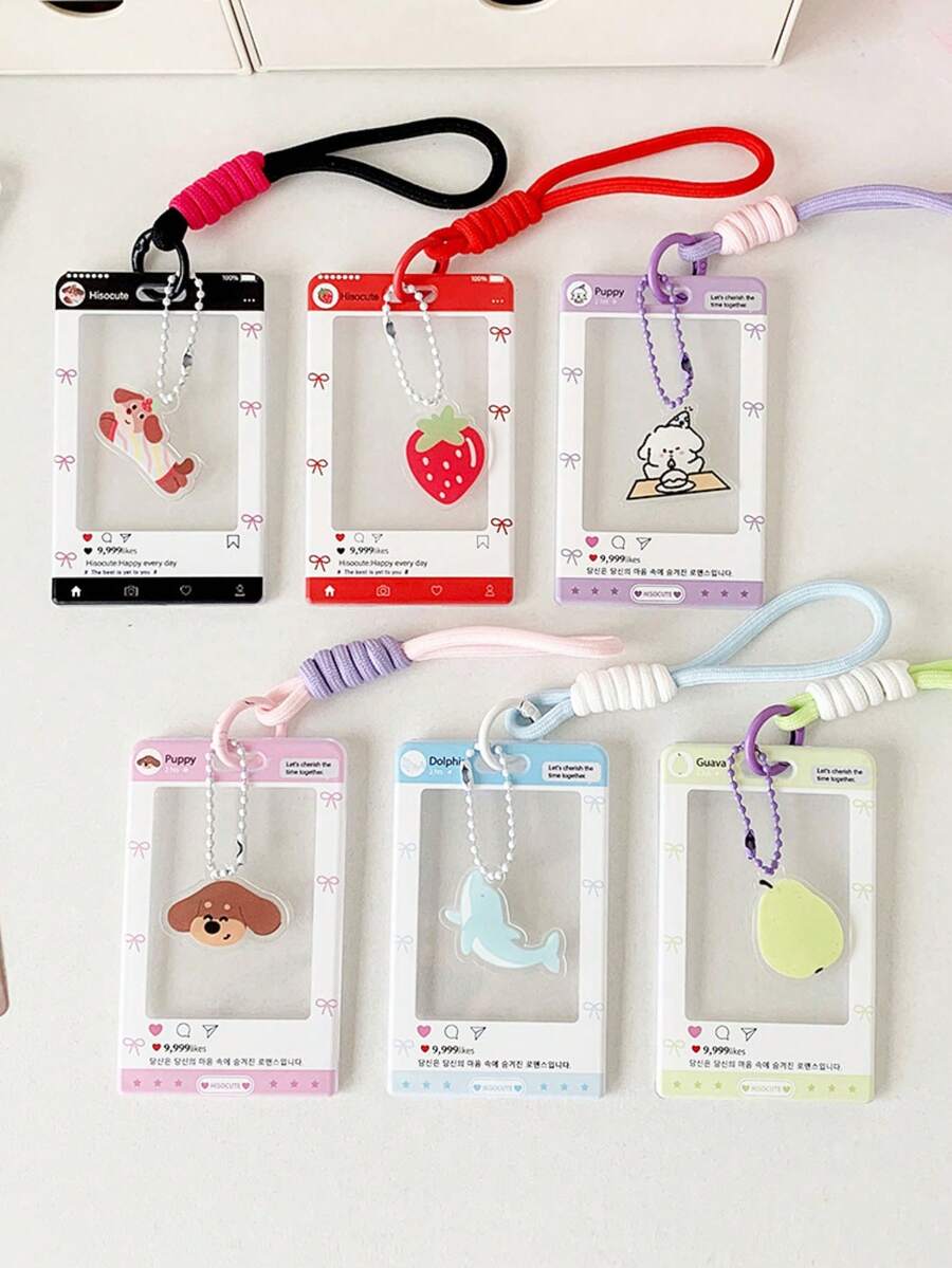 1 PC Sliding Keychain, Id Set, Pendant, Student Nameplate Storage Set, Hanging Decoration, Star Chasing Small Card, Hard Card Set, First Day Of School