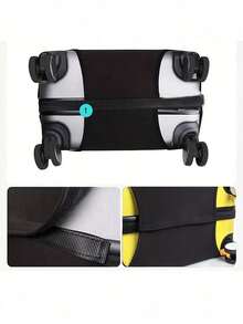 18-32 Inch Durable Universal Luggage Cover With "Adventure And Airplane" Pattern, Dust-Proof And Scratch-Resistant Suitcase Protector With Elastic Edges, Suitable For Flights, Honeymoon, Airport, Cruise, Business Travel, Unisex Travel Essential Accessory, Perfect Gift For Family, Friends, Mother, Teacher, Fits Most Rolling Luggage, Carry-On Bags, Suitcases, With Luggage Tag, Back To School Essential, Birthday Gift, Friend Gift - Multicolor - View 8