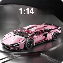 sycvi 1280 Pcs Technical Racing Sports Car Model Building Blocks - Technic Series - Adult Version - 1:14 Scale - Building A Supercar With Building Blocks - General For Adults - Gift - Multicolor - View 4
