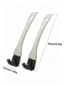 1 chiếc chổi cọ đa năng dùng để vệ sinh bếp, mặt bàn, kệ, khe hở, bồn rửa, góc nhà, vỉ nướng BBQ, đồ dùng nhà bếp, phụ kiện nhà bếp, dụng cụ nhà bếp - trắng - Xem 7