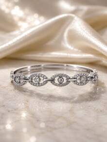 1pc Women's Bracelet, Fashionable Minimalist Creative Exquisite Unique Personalized Versatile Niche Vintage Design Bracelet - S63084 - View 6