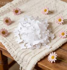 White Butterfly Confetti Paper Butterflies Pack 1 Kg - 1 - View 6