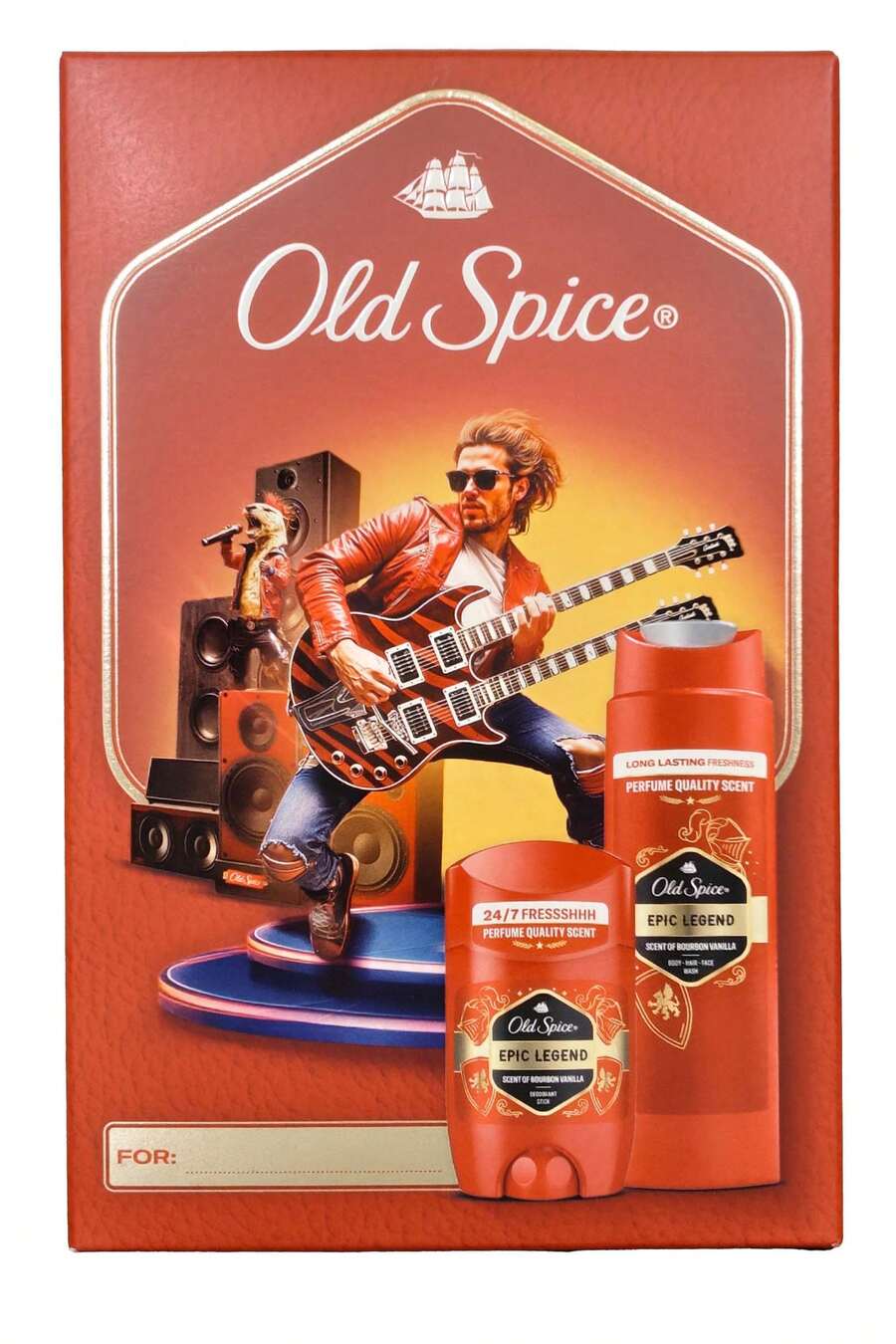 Old Spice Epic Legend Shower Gel / Shampoo 250ml And Deodorant Stick 50ml Mens Gift Set - Epic Legend - View 1
