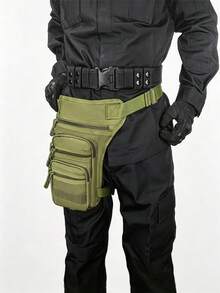 Motorcycle Riding Leg Bag/Body Bag, Multi-Functional Storage For Mobile Phone And Personal Items, Lightweight Design, Zipper Closure, Adjustable Shoulder Strap. - Multicolor - View 9