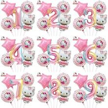 New Cartoon Cute Cat 3D Aluminum Foil Balloon Set, Cute Cat Birthday Decoration - As Shown In the Figure - View 2