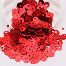 400 buah payet plastik bulat lepas 20g 10mm, dengan lubang 1mm, payet warna-warni untuk pembuatan perhiasan, scrapbooking DIY, dan kerajinan jahit. - MultiWarna - View 30