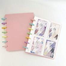 1pc Transparent Photo Card Album, DIY, Premium Minimalist Home Photo Album, 3-3.5 Inch Star Photo Card Loose-Leaf Binder, Photo Card Book, Transparent Heart Hollow Loose-Leaf Buckle, Thickened Ultra-Clear Loose-Leaf, Acid-Free PVC-Free, Idol Photo Card, Photo Card, Anime Game Character Photo Card Storage And Display Album - Multicolor - View 5
