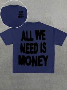 Men's T-Shirts - 海軍藍 - 查看 1